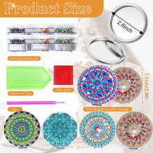Load image into Gallery viewer, DIY Diamond Art Mosaic Makeup Mirror Paint by Number Kits Mandala (096)
