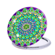 Load image into Gallery viewer, DIY Diamond Art Mosaic Makeup Mirror Paint by Number Kits Mandala (097)
