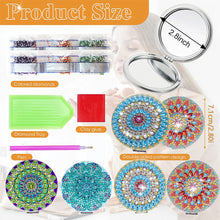 Load image into Gallery viewer, DIY Diamond Art Mosaic Makeup Mirror Paint by Number Kits Mandala (108)
