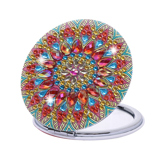 DIY Diamond Art Mosaic Makeup Mirror Paint by Number Kits Mandala (109)