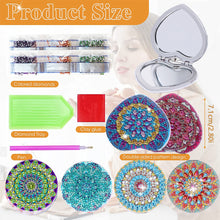 Load image into Gallery viewer, DIY Diamond Art Mosaic Makeup Mirror Paint by Number Kits Mandala (111)
