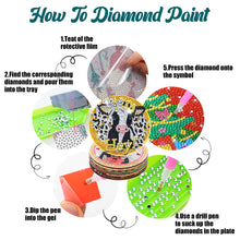 Load image into Gallery viewer, DIY Diamond Painting Coasters Kit Crystal Drink Coasters Ornament (AA1534)
