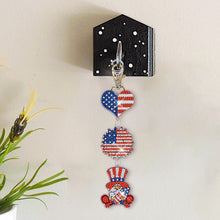 Load image into Gallery viewer, DIY Diamond Ornament Decoration Double Sided Diamond Art Key Rings Gift for Kids
