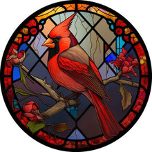 Load image into Gallery viewer, Diamond Painting - Full Round - Cardinal Glass Art Cardinals (30*30CM)
