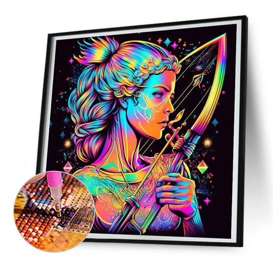 Diamond Painting - Full Round - 12 constellation Sagittarius (30*30CM)
