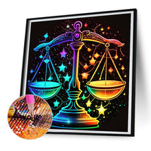 Load image into Gallery viewer, Diamond Painting - Full Round - 12 constellation Libra (30*30CM)
