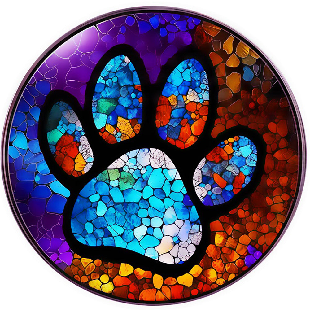 Diamond Painting - Full Round - dog paw (30*30CM)