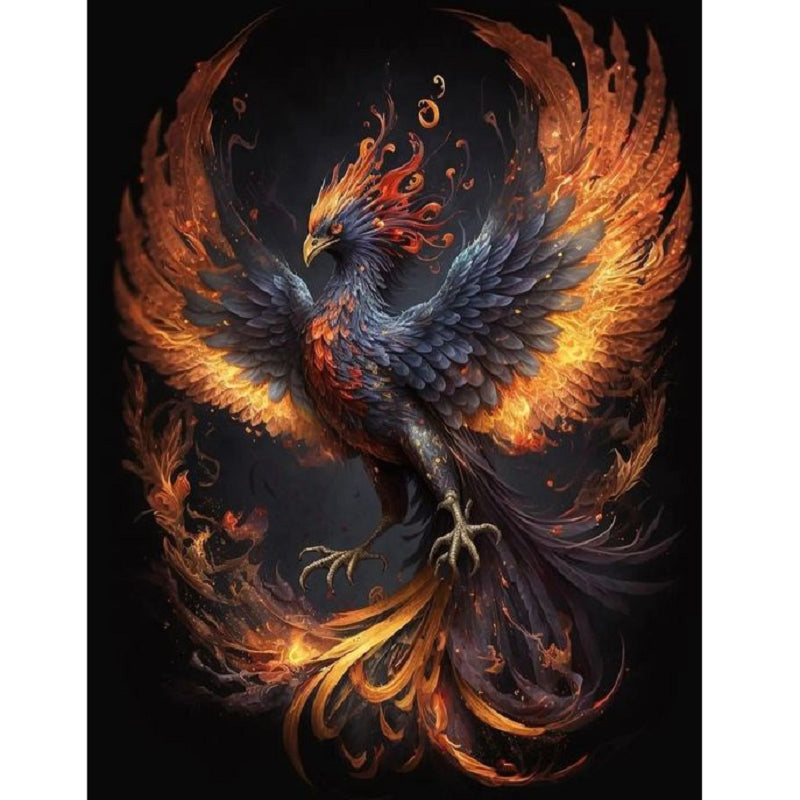 Diamond Painting - Full Round - flaming Phenix (30*40CM)