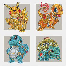 Load image into Gallery viewer, Diamond Painting - Partial Special Shaped - 4 machine soul Pok¨¦mon in the same frame (30*30CM)

