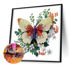 Load image into Gallery viewer, Diamond Painting - Partial Special Shaped - Butterfly (30*30CM)
