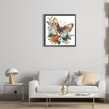 Load image into Gallery viewer, Diamond Painting - Partial Special Shaped - Butterfly (30*30CM)
