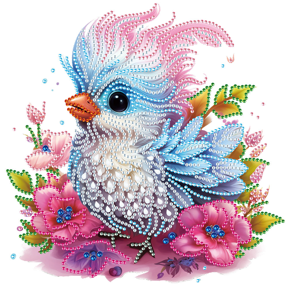 Diamond Painting - Partial Special Shaped - fluffy bird (30*30CM)