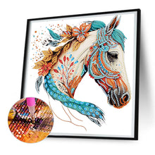 Load image into Gallery viewer, Diamond Painting - Partial Special Shaped - horse (30*30CM)
