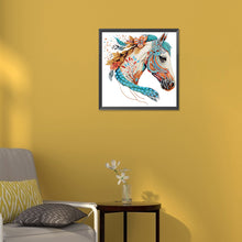 Load image into Gallery viewer, Diamond Painting - Partial Special Shaped - horse (30*30CM)
