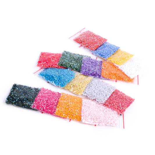 35 Colors Diamond Art Kit AB Drill Beads Square/Round Diamond (Round Drill 1)