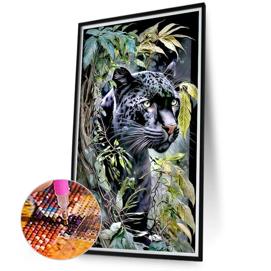 Diamond Painting - Full Round - jungle panther (40*70CM)