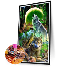 Load image into Gallery viewer, Diamond Painting - Full Round - pack of wolves (40*70CM)
