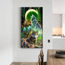 Load image into Gallery viewer, Diamond Painting - Full Round - pack of wolves (40*70CM)
