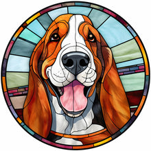 Load image into Gallery viewer, Diamond Painting - Full Round - dog glass art (30*30CM)
