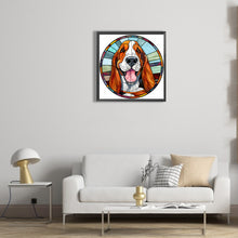 Load image into Gallery viewer, Diamond Painting - Full Round - dog glass art (30*30CM)
