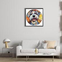 Load image into Gallery viewer, Diamond Painting - Full Round - dog glass art (30*30CM)
