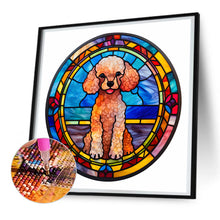 Load image into Gallery viewer, Diamond Painting - Full Round - dog glass art (30*30CM)
