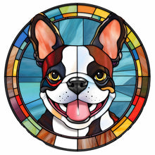 Load image into Gallery viewer, Diamond Painting - Full Round - dog glass art (30*30CM)
