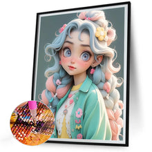 Load image into Gallery viewer, Diamond Painting - Full Round - cute girl (30*40CM)
