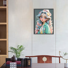Load image into Gallery viewer, Diamond Painting - Full Round - cute girl (30*40CM)
