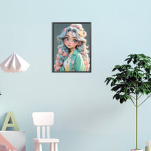 Load image into Gallery viewer, Diamond Painting - Full Round - cute girl (30*40CM)
