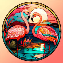 Load image into Gallery viewer, Diamond Painting - Full Round - flamingo (30*30CM)
