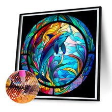 Load image into Gallery viewer, Diamond Painting - Full Round - underwater dolphin (30*30CM)
