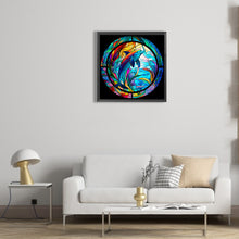 Load image into Gallery viewer, Diamond Painting - Full Round - underwater dolphin (30*30CM)
