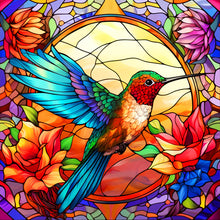 Load image into Gallery viewer, Diamond Painting - Full Round - colorful hummingbird (30*30CM)
