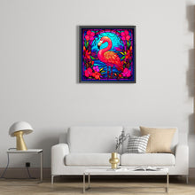 Load image into Gallery viewer, Diamond Painting - Full Round - pond flamingo (30*30CM)
