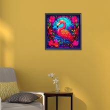 Load image into Gallery viewer, Diamond Painting - Full Round - pond flamingo (30*30CM)
