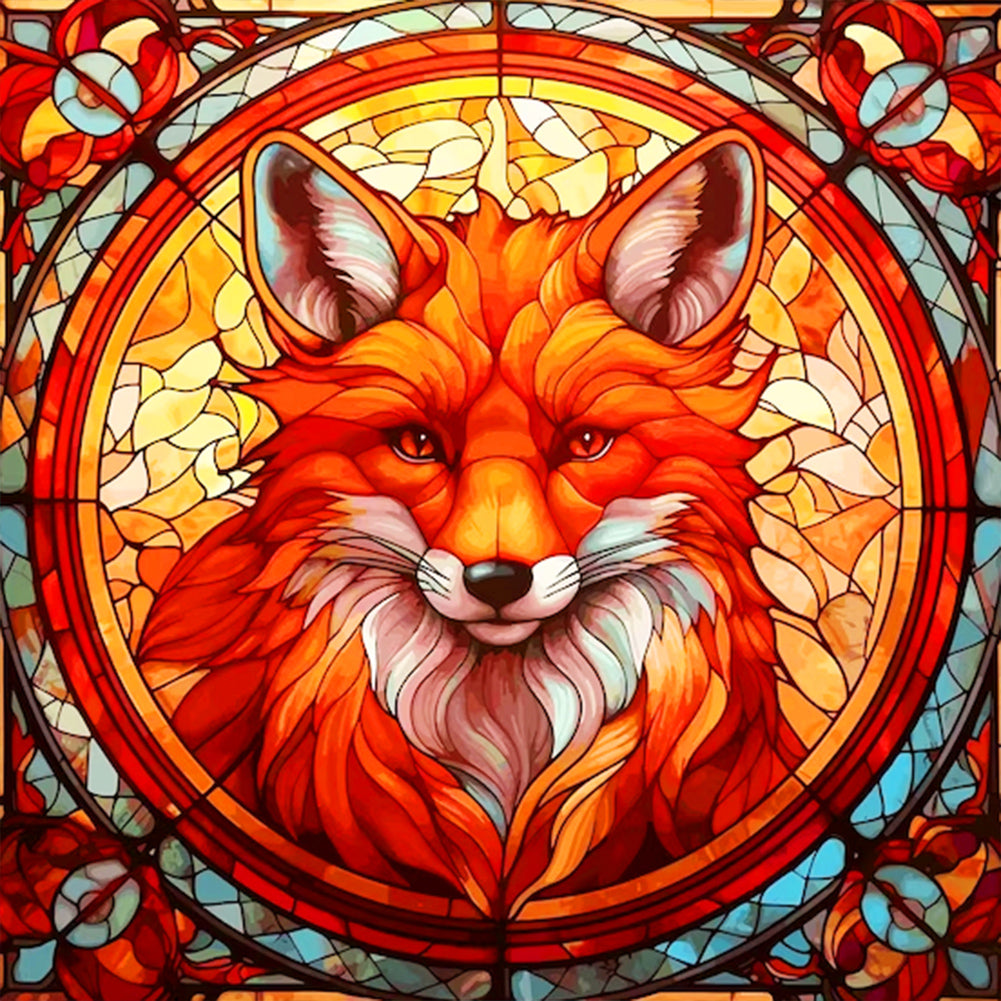 Diamond Painting - Full Round - focused fox (30*30CM)