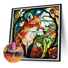 Load image into Gallery viewer, Diamond Painting - Full Round - fox in the flowers (30*30CM)
