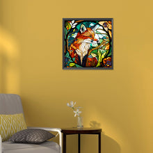 Load image into Gallery viewer, Diamond Painting - Full Round - fox in the flowers (30*30CM)
