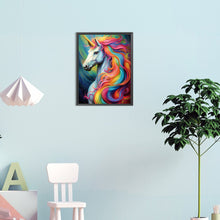 Load image into Gallery viewer, Diamond Painting - Full Round - colorful horse (30*40CM)
