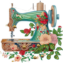 Load image into Gallery viewer, Diamond Painting - Partial Special Shaped - vintage sewing machine (30*30CM)
