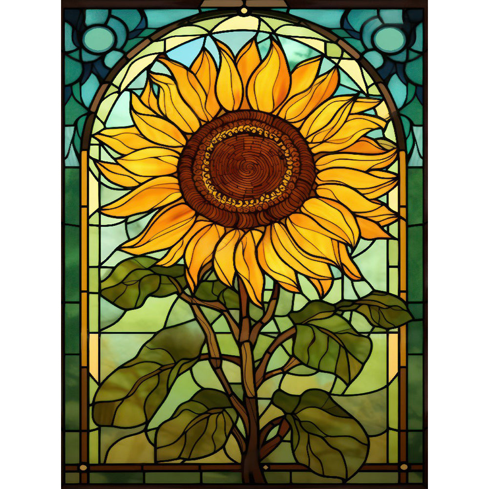 Diamond Painting - Full Round - Sunflower Glass Art (30*40CM)