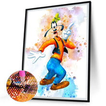 Load image into Gallery viewer, Diamond Painting - Full Round - Watercolor Disney Goofy (30*40CM)
