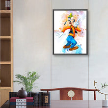 Load image into Gallery viewer, Diamond Painting - Full Round - Watercolor Disney Goofy (30*40CM)
