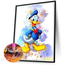 Load image into Gallery viewer, Diamond Painting - Full Round - Watercolor Disney Donald Duck (30*40CM)
