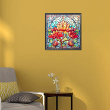 Load image into Gallery viewer, Diamond Painting - Full Round - flower glass art (30*30CM)
