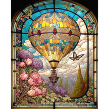 Load image into Gallery viewer, Diamond Painting - Full Square - Glass Art - Hot Air Balloon (40*50CM)
