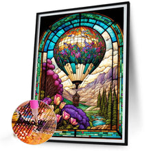 Load image into Gallery viewer, Diamond Painting - Full Square - Glass Art - Hot Air Balloon (40*50CM)
