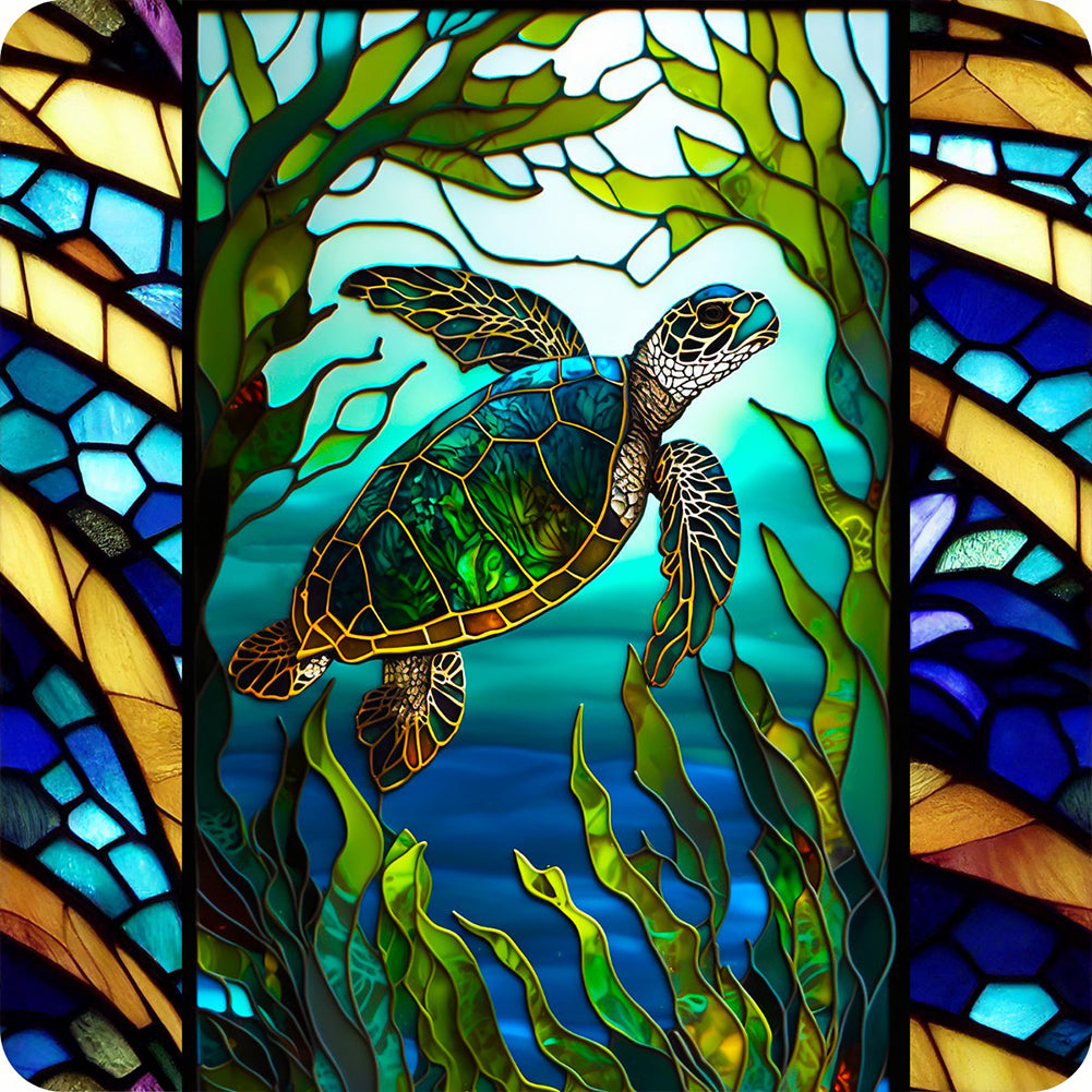 Diamond Painting - Full Round - Sea Life Glass Art (30*30CM)
