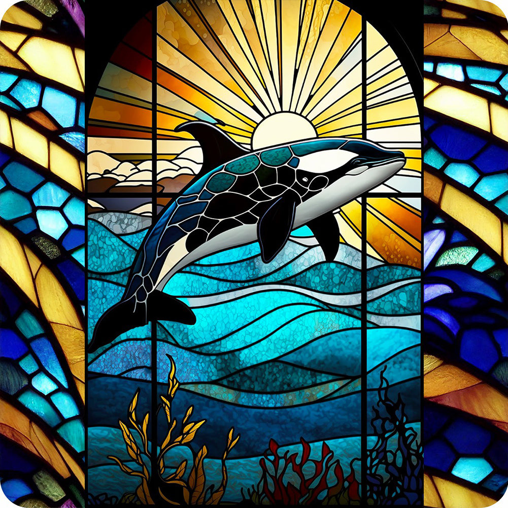 Diamond Painting - Full Round - Sea Life Glass Art (30*30CM)